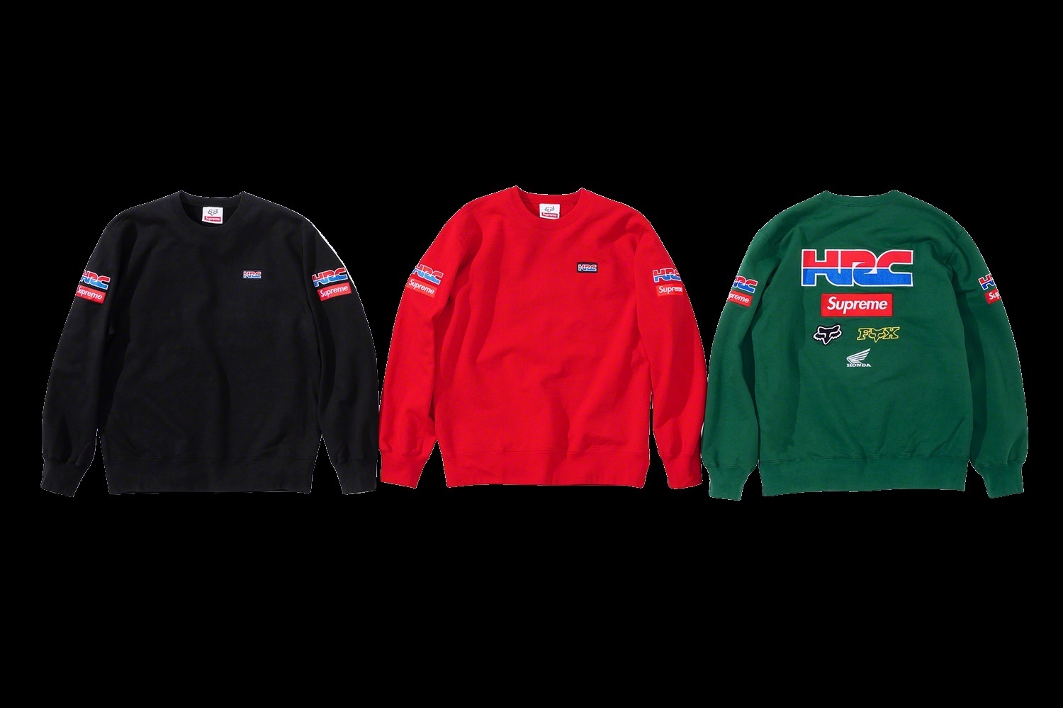 Supreme®/Honda®/Fox® Racing Crewneck